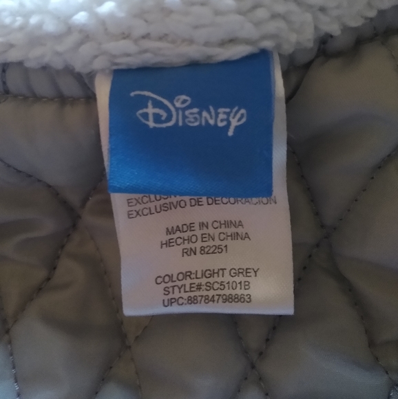Disney Frozen Zip Hooded Jacket Grey Girls Size 2T - Picture 6 of 10